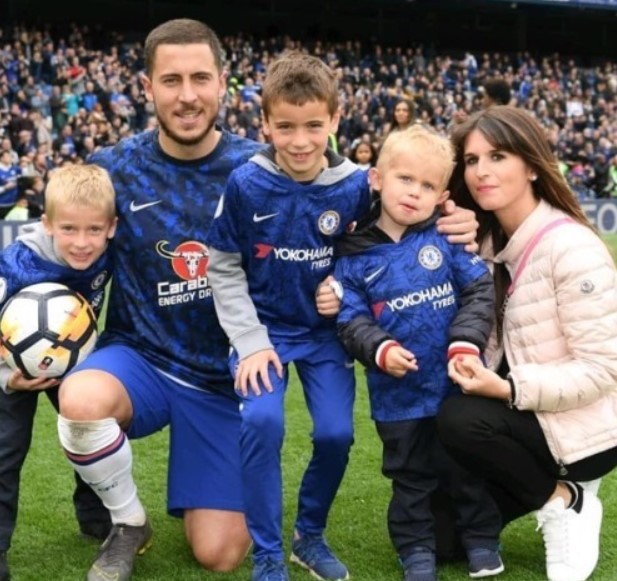 Yannis Hazard With Father Eden Hazard, Mother Natacha and Siblings